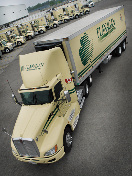 Flanagan Foodservice truck fleet in the 1990s